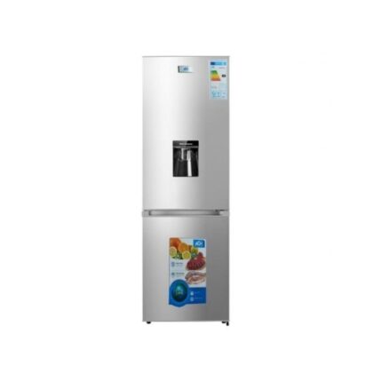 ADH 368L Double Door Bottom Freezer With Dispenser - Silver