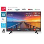 Pixel 65 Inch 4K Ultra HD Smart Frameless TV With Built-in Bluetooth, WIFI - Black