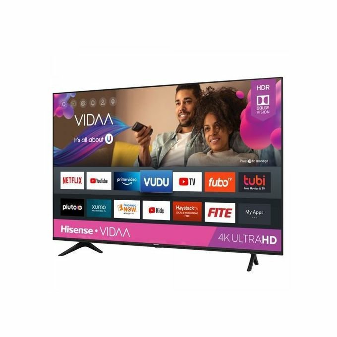 1-2022-01-15t2252567970820399694619891.jpg Hisense 58 Inches 4K Smart TV, One Touch Access Remote, Netflix, YouTube Videos, Inbuilt Free To Air Local Channels - Black - Image 1