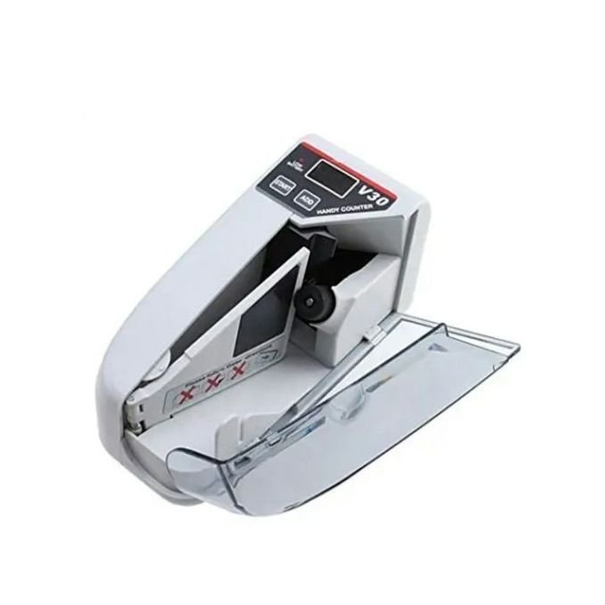 1-2023-06-23t124358.000.jpg Portable Bill Counter Mini Money Counting Machine Handy Counter-White - Image 1