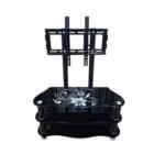 Generic Plasma Screen Glass TV Stand - Black