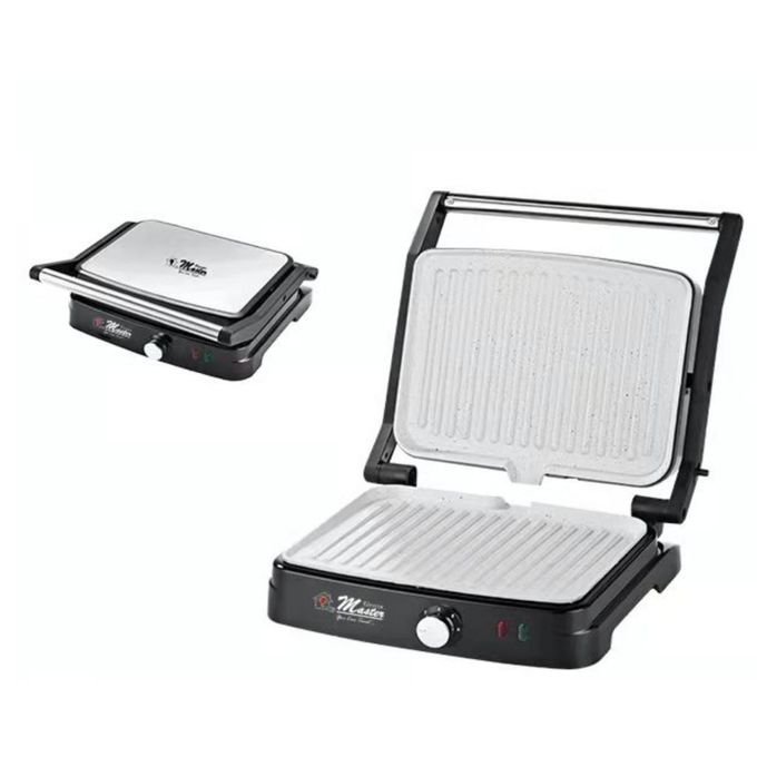 1000014464.jpg Perfect Grilling Every Time with Electro Master 4 Slice Press Grill Maker - Black - Image 1
