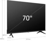 Hisense 70-Inch 4K UHD Smart VIDAA TV 70A6HS, With Dolby Vision HDR, DTS Virtual X, Bluetooth and Wi-Fi (2022 NEW) – Black - Image 6