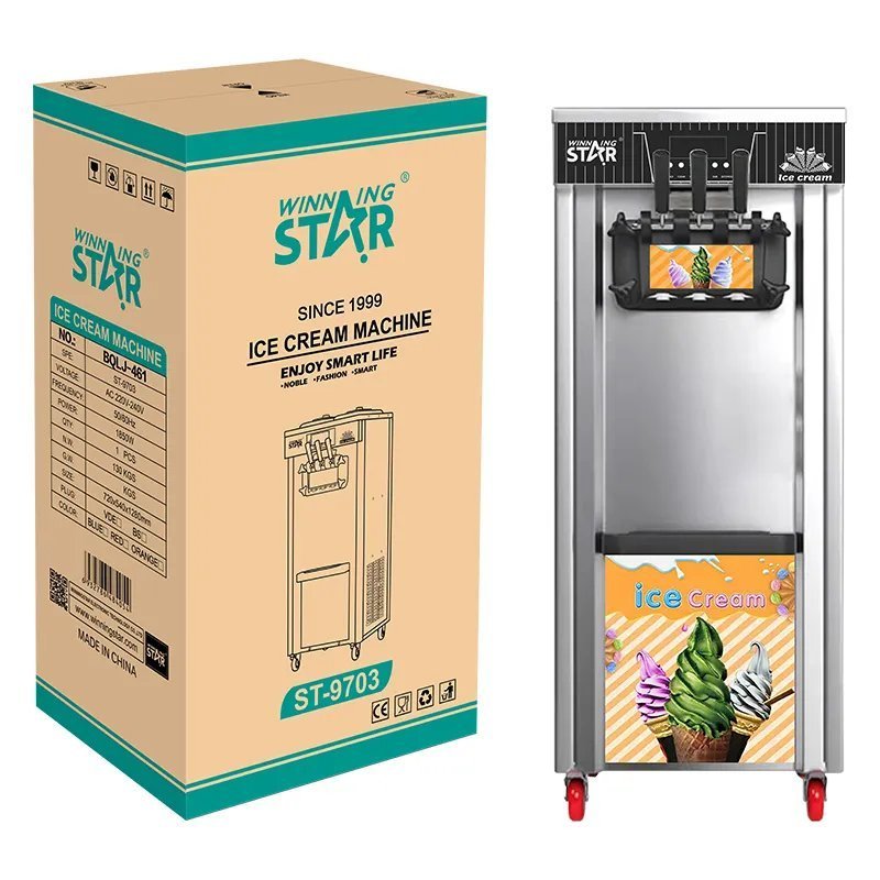 1000042507.jpg Winningstar Commercial Soft Ice Cream Machine With 3 Flavors - Image 1