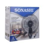Sonashi Wall Fan With Remote Control Black SF-8007WR 16 Inch - Image 2