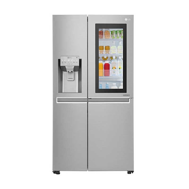 1001841853.jpg LG 668L InstaView Door-in-Door Wi-Fi Inverter Side-by-Side Refrigerator - Silver - Image 1