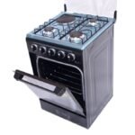 SPJ 3 Gas Burner With 1 Electric 50X50 Standing Gas Cooker - Black