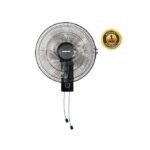 Geepas GF9483 16-Inch Wall Fan, 3 Speeds, 5 Blades, Pull String Controls, 2-Year Warranty