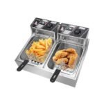 Owngreat Double Deep Fryer 12 Litres - Silver
