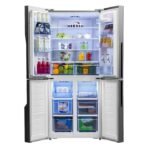 Hisense 561L 4 Door Glass Finish Refrigerator - Black