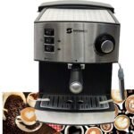 Sayona Espresso/Cappuccino/Latte Coffee Maker - Silver/Black