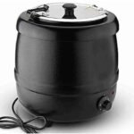 10L Commercial Electric Buffet Soup Warmer Kettle Pot Heater Cooker (Black)