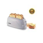 Geepas GBT9895 - 4 Slice Bread Toaster - White