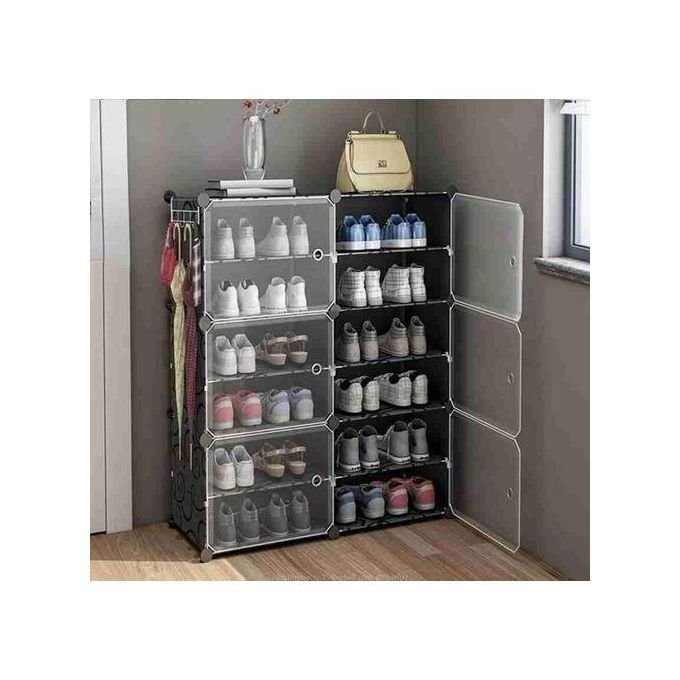 2-2024-10-15t1434247158952205824811942.jpg Plastic Strong Shoe Cabinet Or Rack Unique Strong With No dust And Space Saver - Image 1
