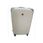 Waterproof Plastic Travel Suitcase Fashion Bag 3pieces Set - Cream/Grey - Image 3