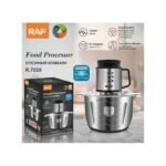 RAF 5L Stainless Steel Meat Grinder Fruit Vegetable Chopper Silicer Mincer Multi-Function 100W Food Processor - Silver - Image 3