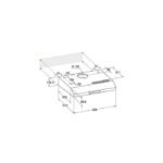 Ariston SL 16.1 IX Freestanding Slim Cooker Hood - Silver - Image 2