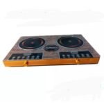 Hoffmans 2 Burner Infrared Cooker Hot Plate Stove - Black, Brown