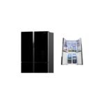 Hisense 561L 4 Door Glass Finish Refrigerator - Black - Image 2