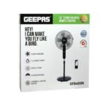 Geepas Pedestal Fan with Remote Control, 16inches - Image 2