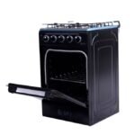 SPJ 3 Gas Burner With 1 Electric 50X50 Standing Gas Cooker - Black - Image 3