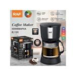 RAF 12 Cups Coffee Maker Machine-Black 1000w - Image 3