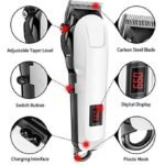 Sokany Electric Rechargeable Hair Clipper Shaving Machine White - Image 4