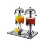 16 Litre, Double Tank Water Jug, Juice Dispenser Can- Silver - Image 2