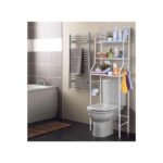 Bathroom Over Toilet Storage Rack Organizer - White - Image 2