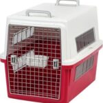 Heavy Duty Plastic Dog cage with metallic Door