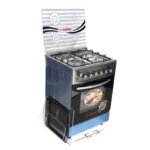 Sano 60X60 Full Gas, Timer, Ignition, Double Burner Oven With Rotisserie - Silver - Image 4