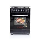 Sano 60X60 Full Gas Electric Oven Cooker With Rotisserie- Black