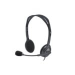 Logitec H111 Headsets With Rotating Mic, - Black - Image 3