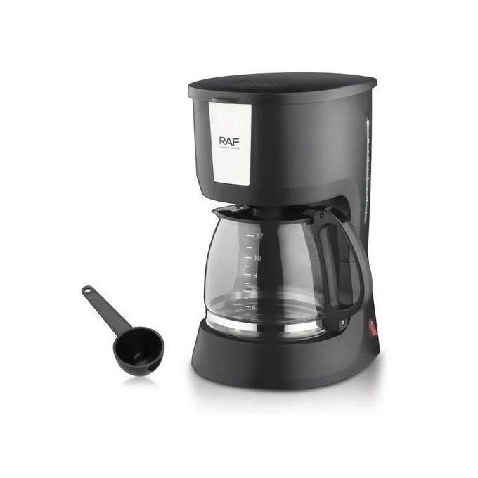 32822928129272172792596530941.jpg RAF 12 Cups Coffee Maker Machine-Black 1000w - Image 1