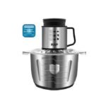 RAF 5L Stainless Steel Meat Grinder Fruit Vegetable Chopper Silicer Mincer Multi-Function 100W Food Processor - Silver - Image 2