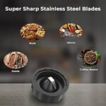 Russell Hobbs 400W Blender with Mill, 1.5L Smoothie Maker, 2 Speeds, Pulse Function, 2-Year Warranty - BWM101 White - Image 4