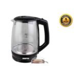 Geepas GK9901 1.7L Electric Glass Kettle - Black - Image 3