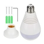 Bulb Light Camera CCTV Home Security IP WiFi Wireless VR 380 Camera - Image 4