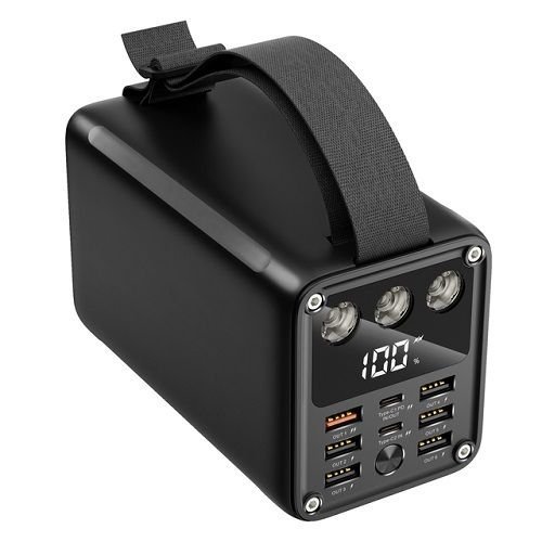 5bgnmpb60kbk5dmajorpowerbank60000mah1080778026094684688.jpg Green Lion 60000mAh 20W 7output power bank - Image 1