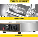 Electric Ice Cream Cone Maker 1200W Commercial Waffle Cone Machine, 110V Stainless Steel Egg Cone Baker price in Uganda - Image 5