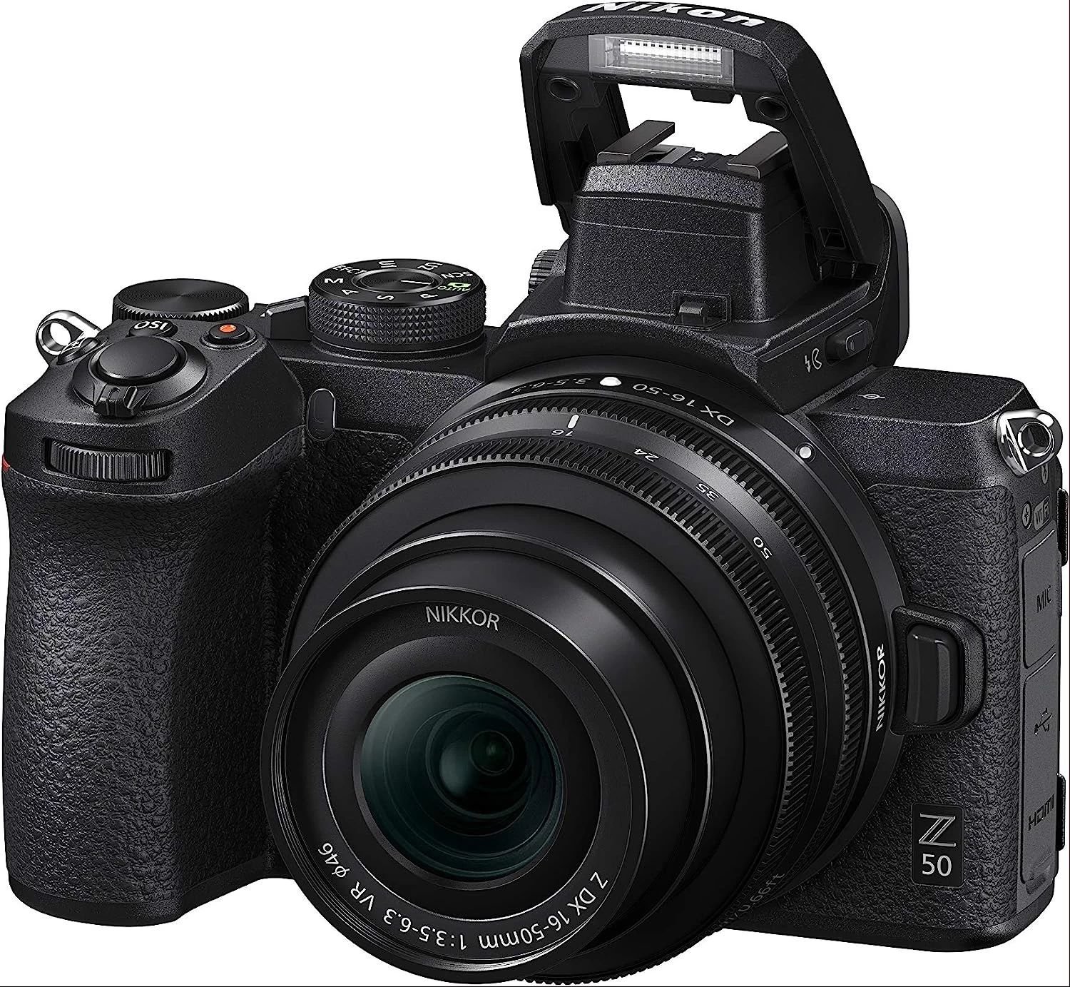 81cp6benewl5051490269597453525.jpg Nikon Z50 With Wide-Angle Zoom Lens | Compact Mirrorless Stills/Video Camera With 16-50mm Lens, 20.9MP, WiFi, Bluetooth, 4K UHD Video – Black - Image 1