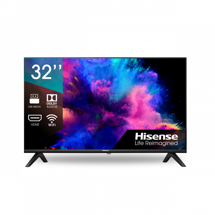 Hisense-32-smart.webp Hisense 32 inch Frameless A4 Series - Smart vidaa TV - Black - Image 1