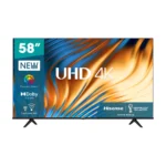 Hisense 58'' 4K UHD Smart TV, Dolby Vision HDR, DTS Virtual X, Alexa, Bluetooth, WiFi - Black - Image 2