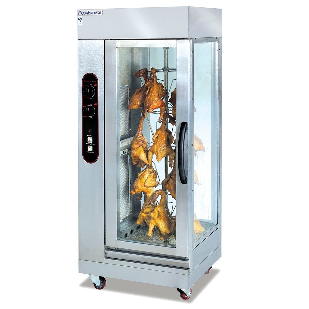 commercial-gas-chicken-rotisserie-machine-hgj-306.jpg Commercial electric Chicken Rotisserie Machine | HGJ-306 - Image 1
