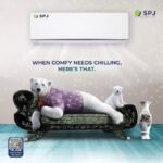 SPJ 9000 BTU Wall Split Air Conditioner R410a - White - Image 3