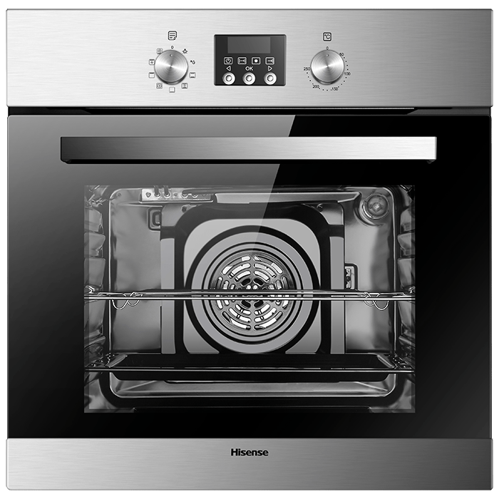 hbo60103front7004754381125290859174.png Hisense 60cm Built-in Oven with Fan, Digital Display (HBO60103) - Image 1