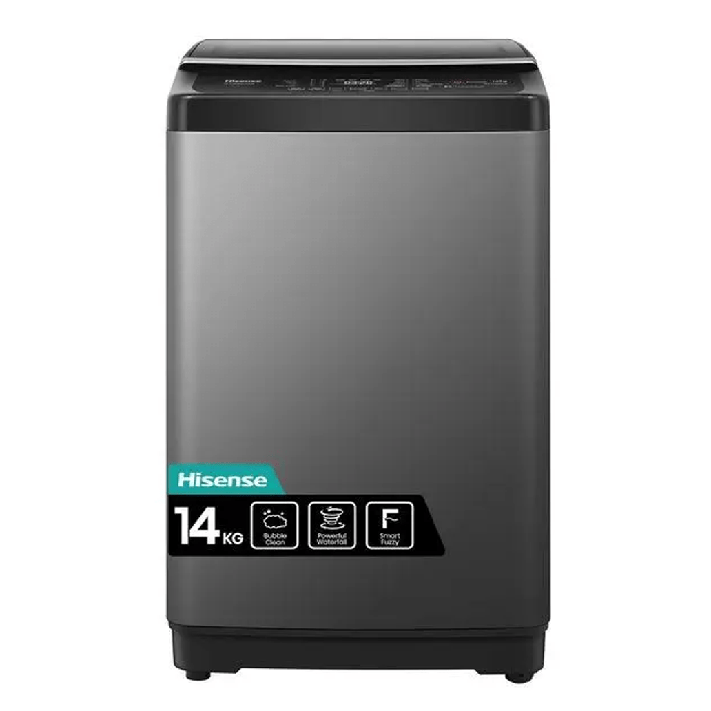 hisense-14kg-top-load-fully-automatic-washing-machine-wtja1402t6059179758802252341.png Hisense 14Kg Top Load Automatic Washing Machine | WTJA1402T - Image 1