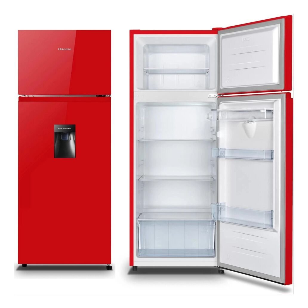 hisense-270l-double-door-refrigerator-with-water-dispenser-2.jpg Hisense 270L Double Door Refrigerator with Water Dispenser - Image 1