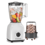 Russell Hobbs 400W Blender with Mill, 1.5L Smoothie Maker, 2 Speeds, Pulse Function, 2-Year Warranty - BWM101 White - Image 2