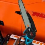 Electric rechargeable 8 inch bar chain saw with 2 batteries - Image 3